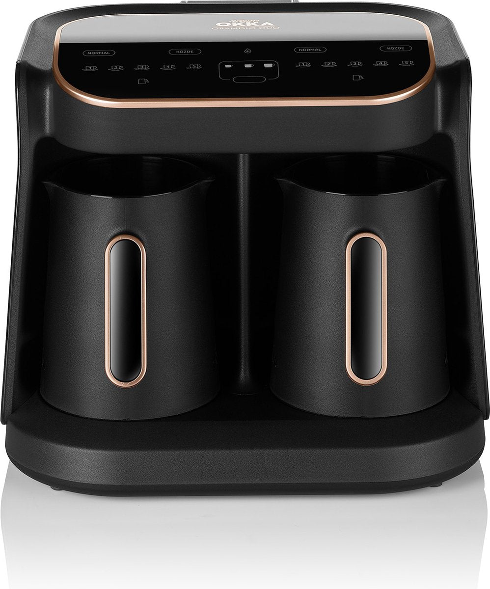 Arzum OKKA Grandio DUO Koper - Turkse Koffiemachine - 10 kopjes - Turkish Coffee Maker - Vrijstaand Turks Koffiezetapparaat