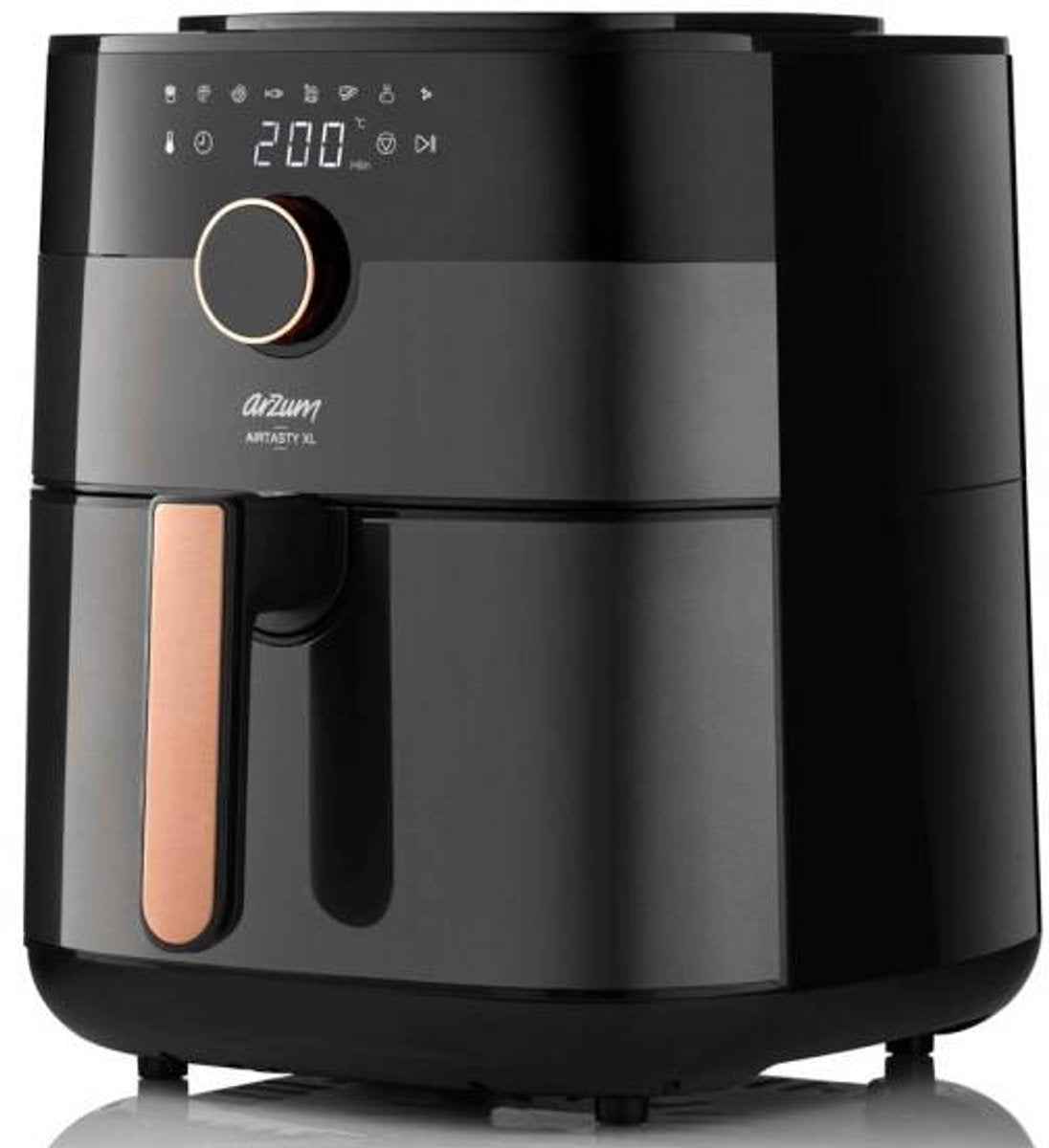 Arzum Airtasty XL Airfryer AR2091-0400 | Zwart/Koper - Heteluchtfriteuse - 6 Liter - 1750W