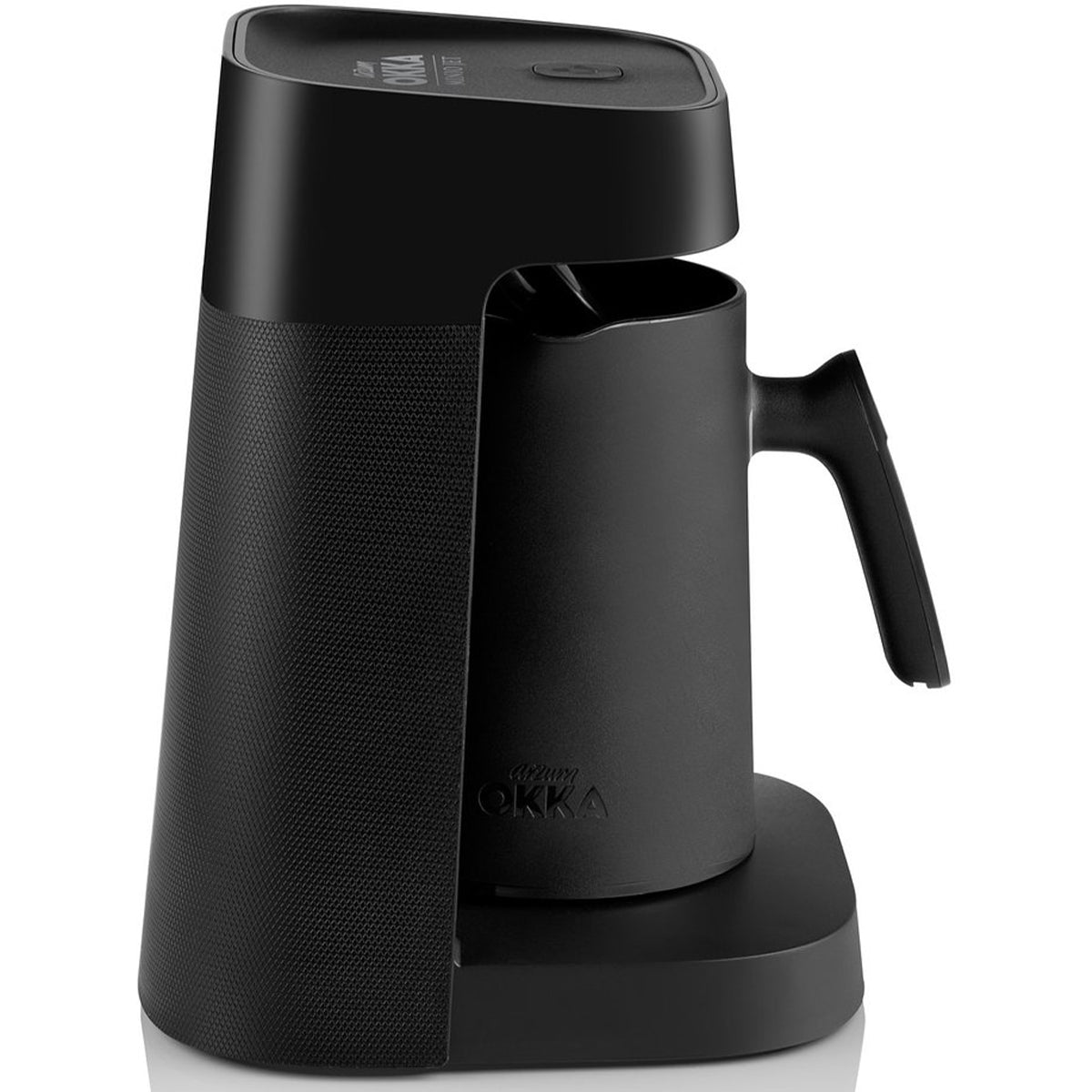 Arzum OKKA Minio Jet OK0017 - Turks Koffiezetapparaat - Zwart/Chroom - Dubbelzijdige Koffiepot - 1-5 Kopjes - 480W