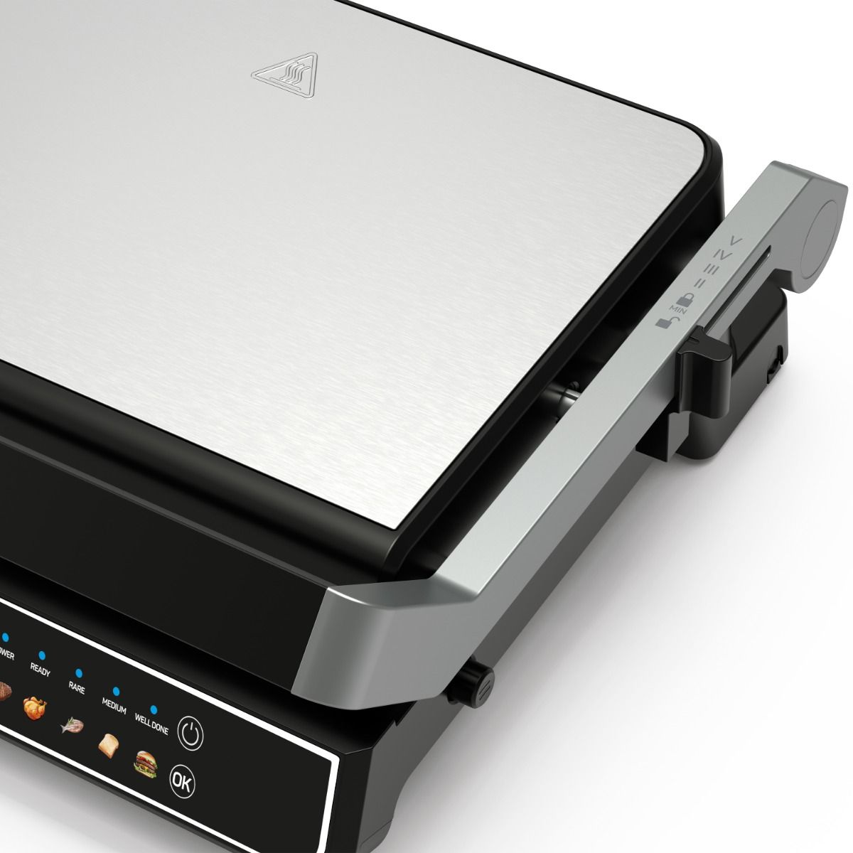 Arzum Panini Digi Grill & Sandwichmaker - Inox - Zilver - 2000W