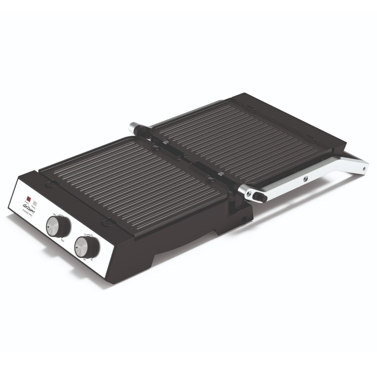 Arzum Panini Pro Grill & Sandwichmaker - Inox - Zilver - 2000W