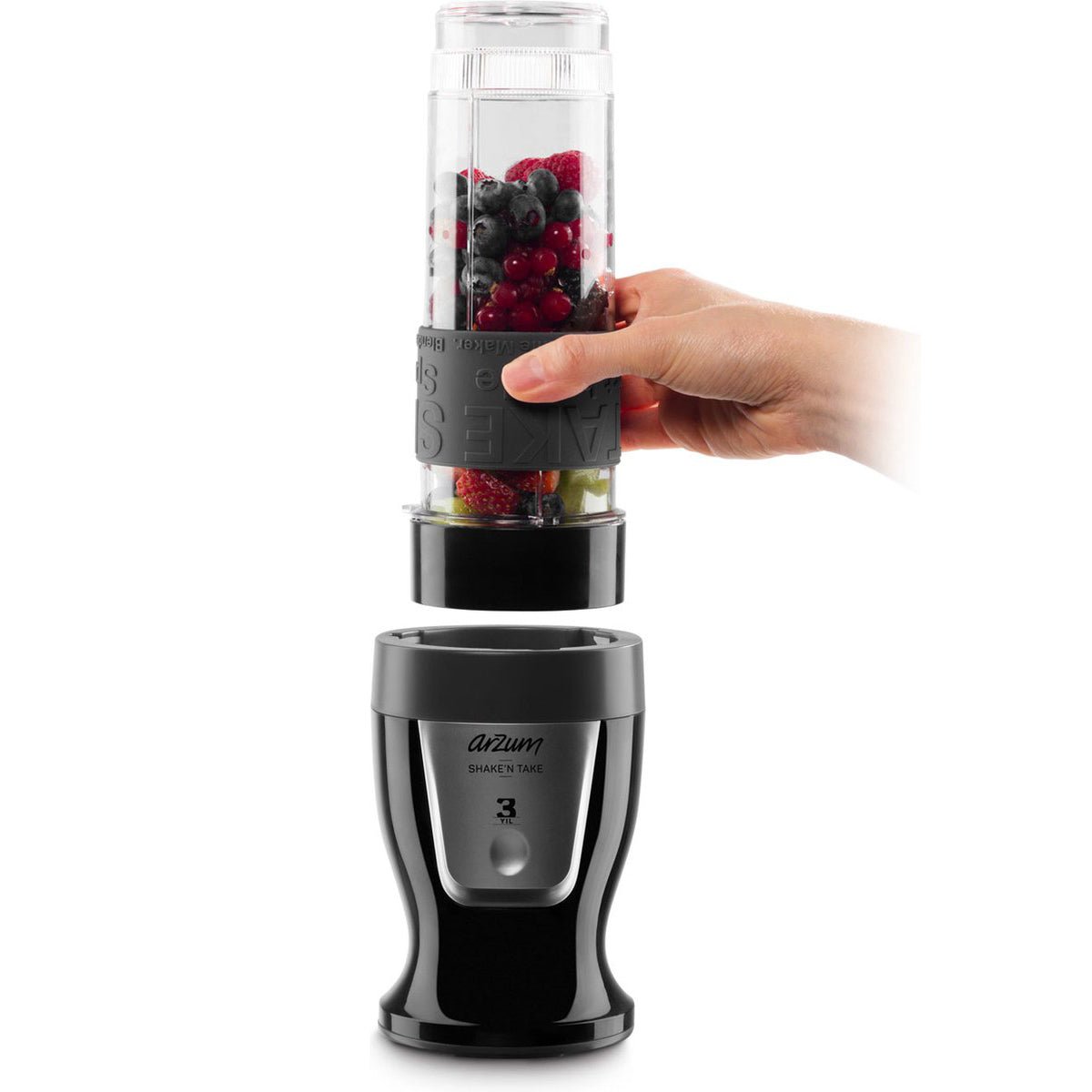 Arzum Shake'n Take Blender - Zwart - Mini Blender - 300W