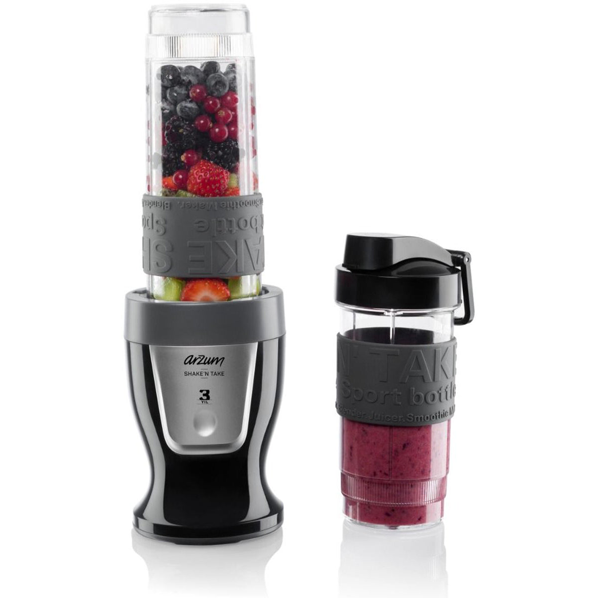 Arzum Shake'n Take Blender AR1032 - Black - Mini Blender - 300W