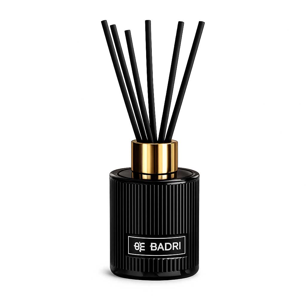 BADRI Geurstokjes Purple Iris 120ML - Luxe Reed Diffuser - Geur voor Woonkamer & Badkamer