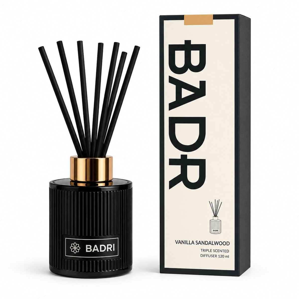 BADRI Duftstäbchen Vanille Sandelholz 120ML
