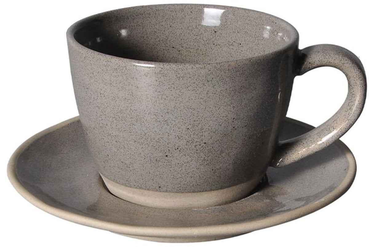 Bricard Albi Koffieset - 12-delig - Keramiek - 160ml - Donkergrijs