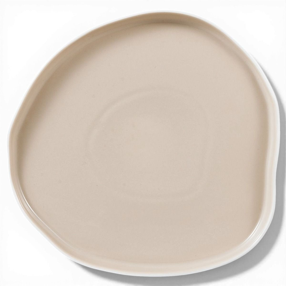 Bricard Bonnes - Porseleinen Serviesset Set - Dinner Set - 27-delig - 6-Persoons - Wit/Taupe - Japandi