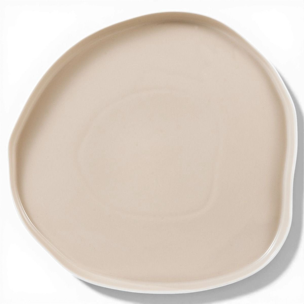 Bricard Bonnes - Porseleinen Serviesset Set - Dinner Set - 27-delig - 6-Persoons - Wit/Taupe - Japandi