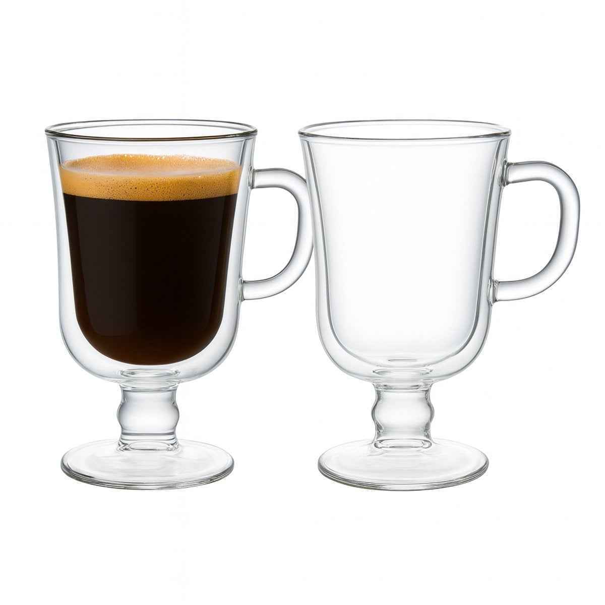 Bricard Dubbelwandige Irish Coffee Glazen - 260ml - 6 Stuks - Koffieglazen - Latte Macchiato Glazen