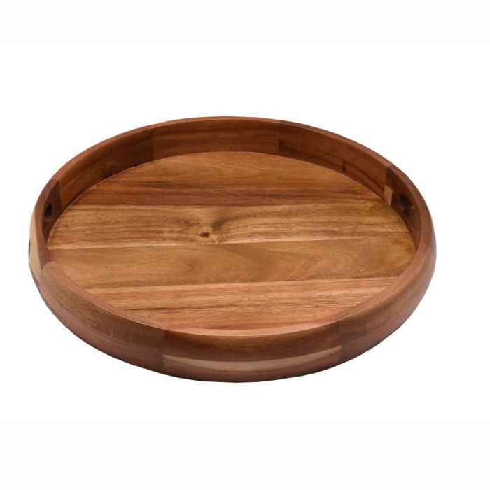 Bricard Acacia Dienblad - Rond - Ø36,5X4,8cm - Japandi
