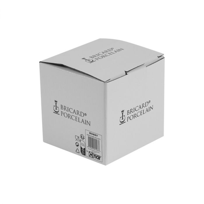 Bricard Bondy Espressoset - 4-delig Taupe - 125ml - Porselein - Koffiekopjes