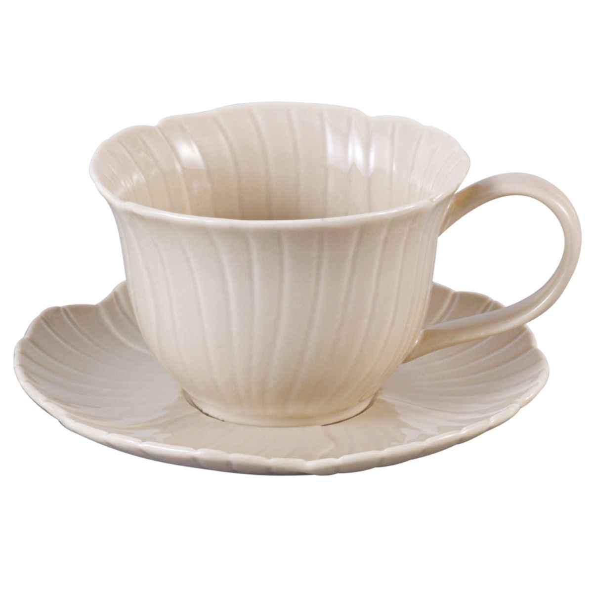 Bricard Florange - Espressoset - 12-delig - Taupe - 125ml - Porselein - Koffiekopjes