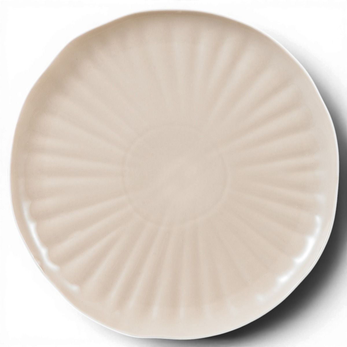 Bricard Remy - Porseleinen Serviesset Set - Dinner Set - 27-delig - 6-Persoons - Wit/Taupe