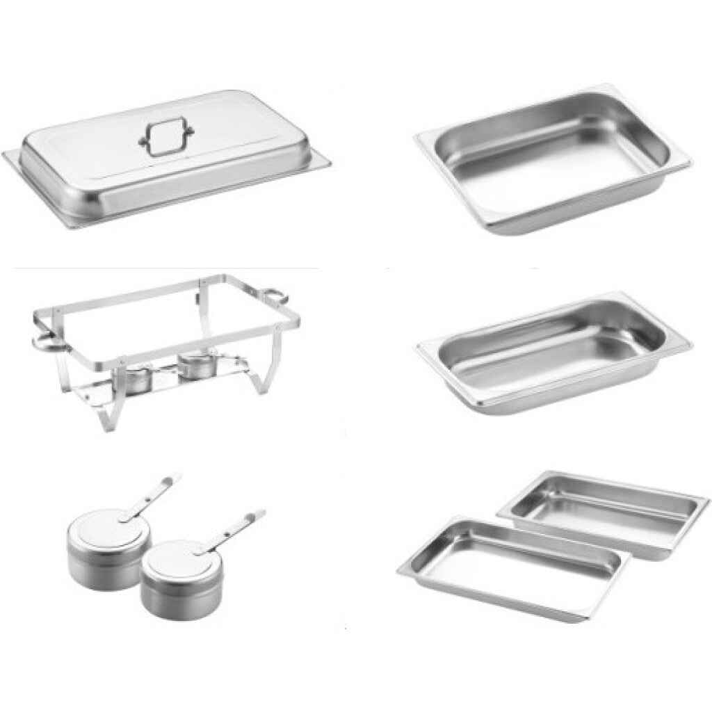 Cheffinger Buffetwarmer - Warmhoudplaat - Voedselwarmer - 11L - Roestvrij Staal