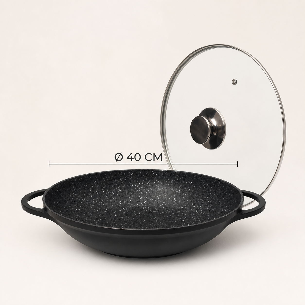 Cheffinger Wokpan met Deksel wokpannen productafbeelding 4