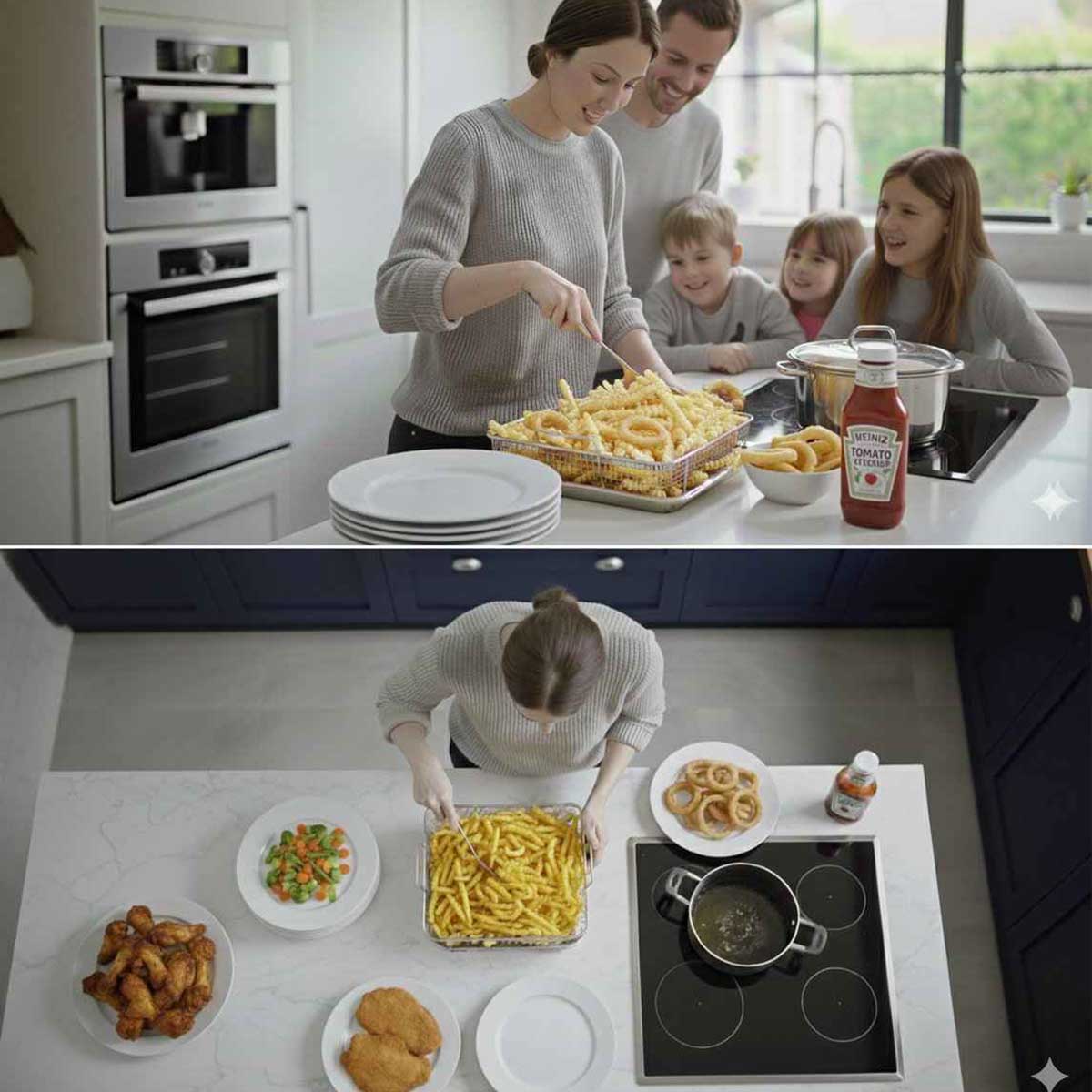 Cheffinger Frituurmand met Ovenplaat frituurpannen productafbeelding 5