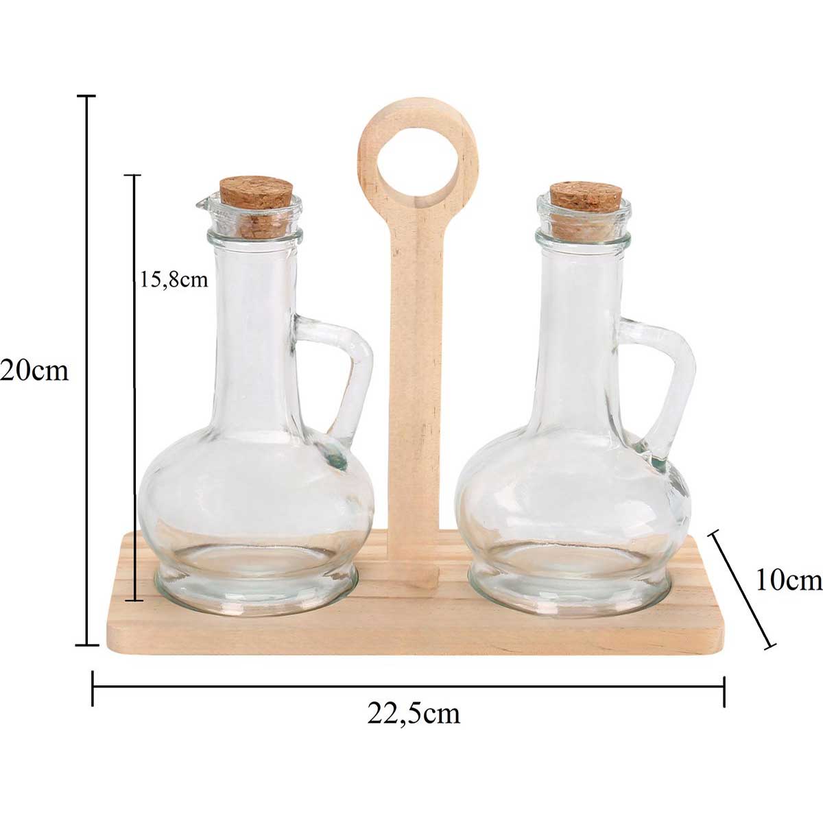 Cheffinger Olie- en Azijn Set Incl. Houder olie- & azijnstellen productafbeelding 4