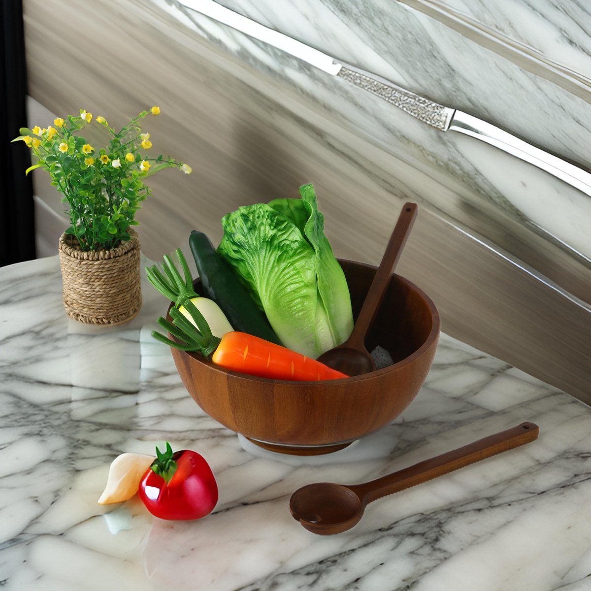 Cheffinger Saladeset - 3-delig - Bamboe