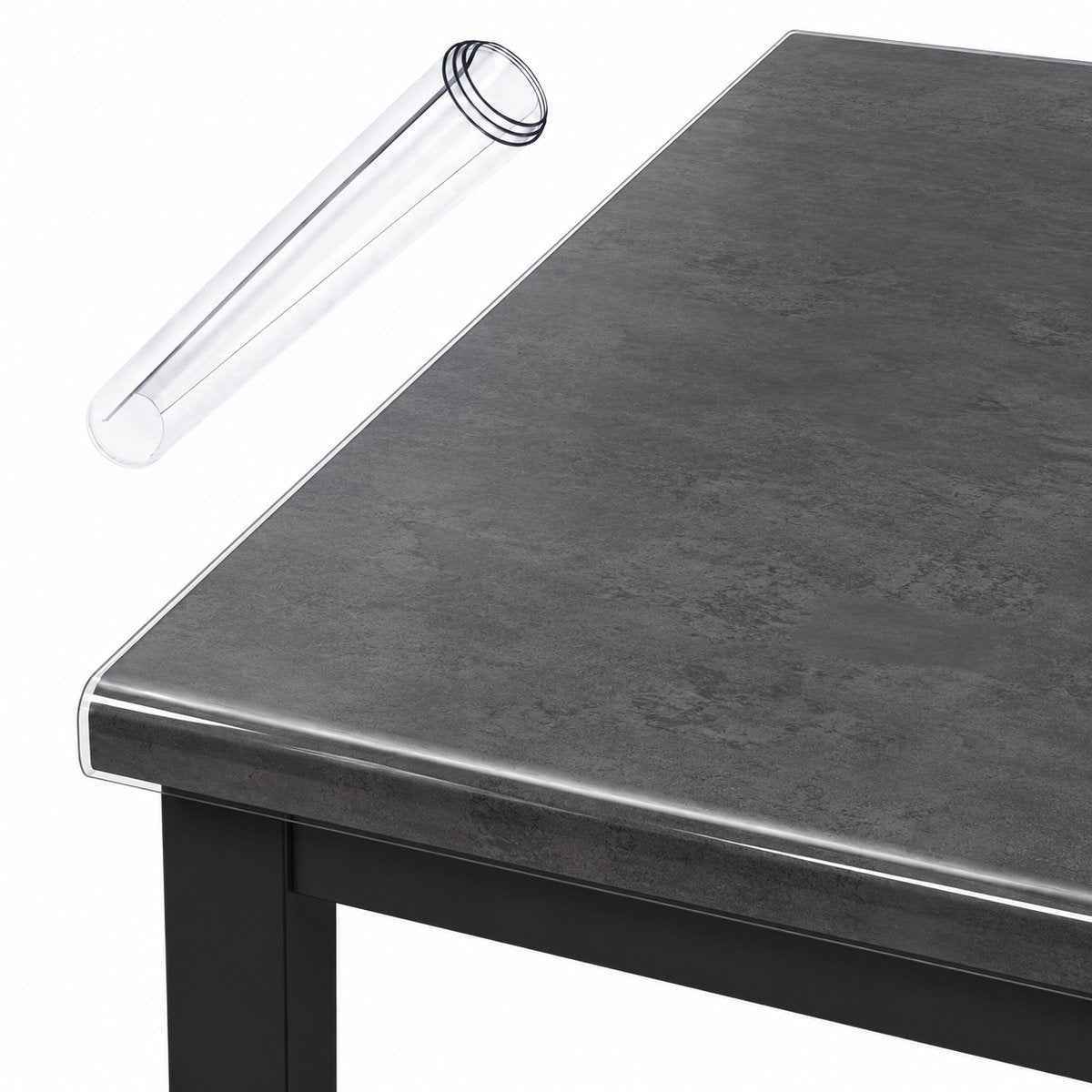 Extra Dik Transparant Tafelzeil - 90x180 cm - 3mm Dik - Waterdichte Tafelbeschermer - Gemakkelijk Schoon te Maken - Tafelkleed
