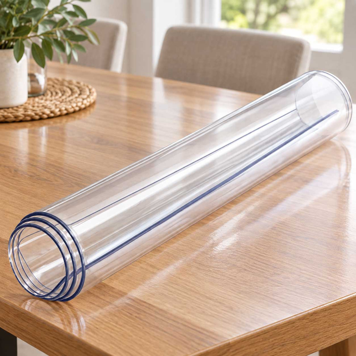 Extra Dik Transparant Tafelzeil - 4mm Dik - Waterdichte Tafelbeschermer - Gemakkelijk Schoon te Maken - Tafelkleed