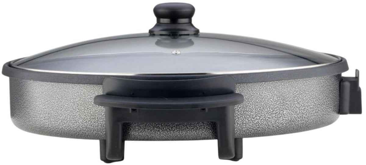 Ferveo Leyya - Hoge Elektrische Hapjespan - 40cm - 1500W - Elektrische Pizza Pan - Zwart