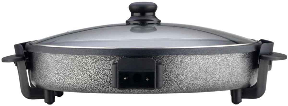 Ferveo Leyya - Hoge Elektrische Hapjespan - 40cm - 1500W - Elektrische Pizza Pan - Zwart