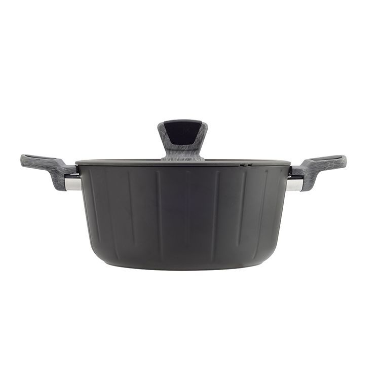 Ferveo Bradar Braadpan met Deksel - 28cm - Zwart - Inductie