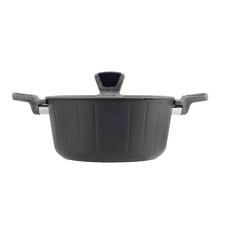 Ferveo Bradar Braadpan met Deksel - 28cm - Zwart - Inductie