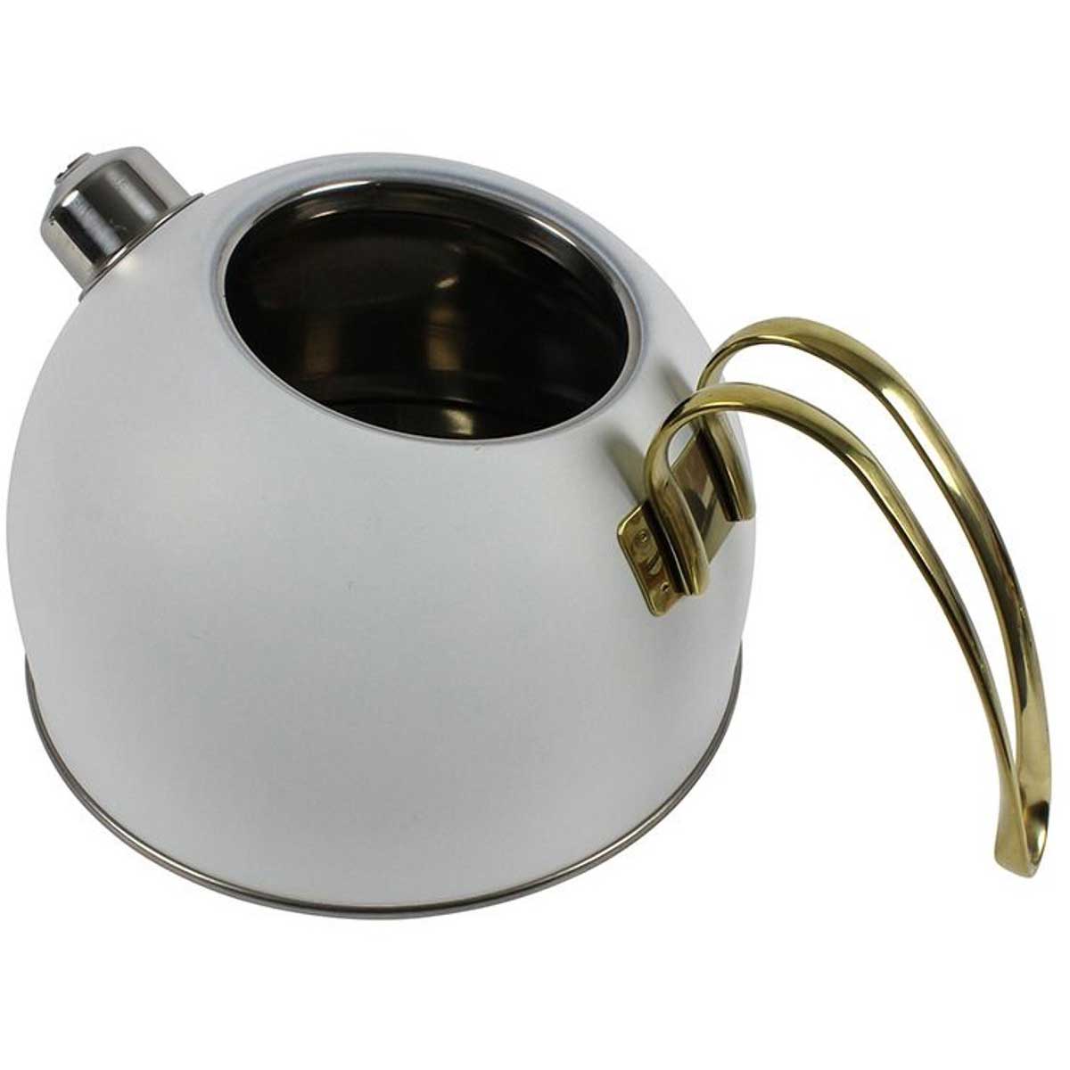 Ferveo Djena Turkse Theepot Set - 0,8/2,5L - Wit - Inductie