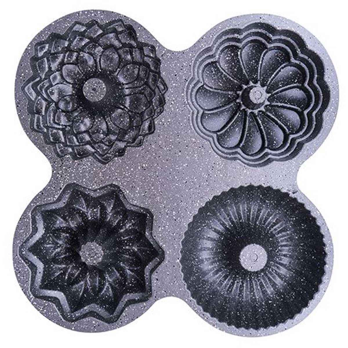 Ferveo Dortlu Bakvorm aluminium bakvormen 31 x 31 x 5 cm Grijs productafbeelding 3