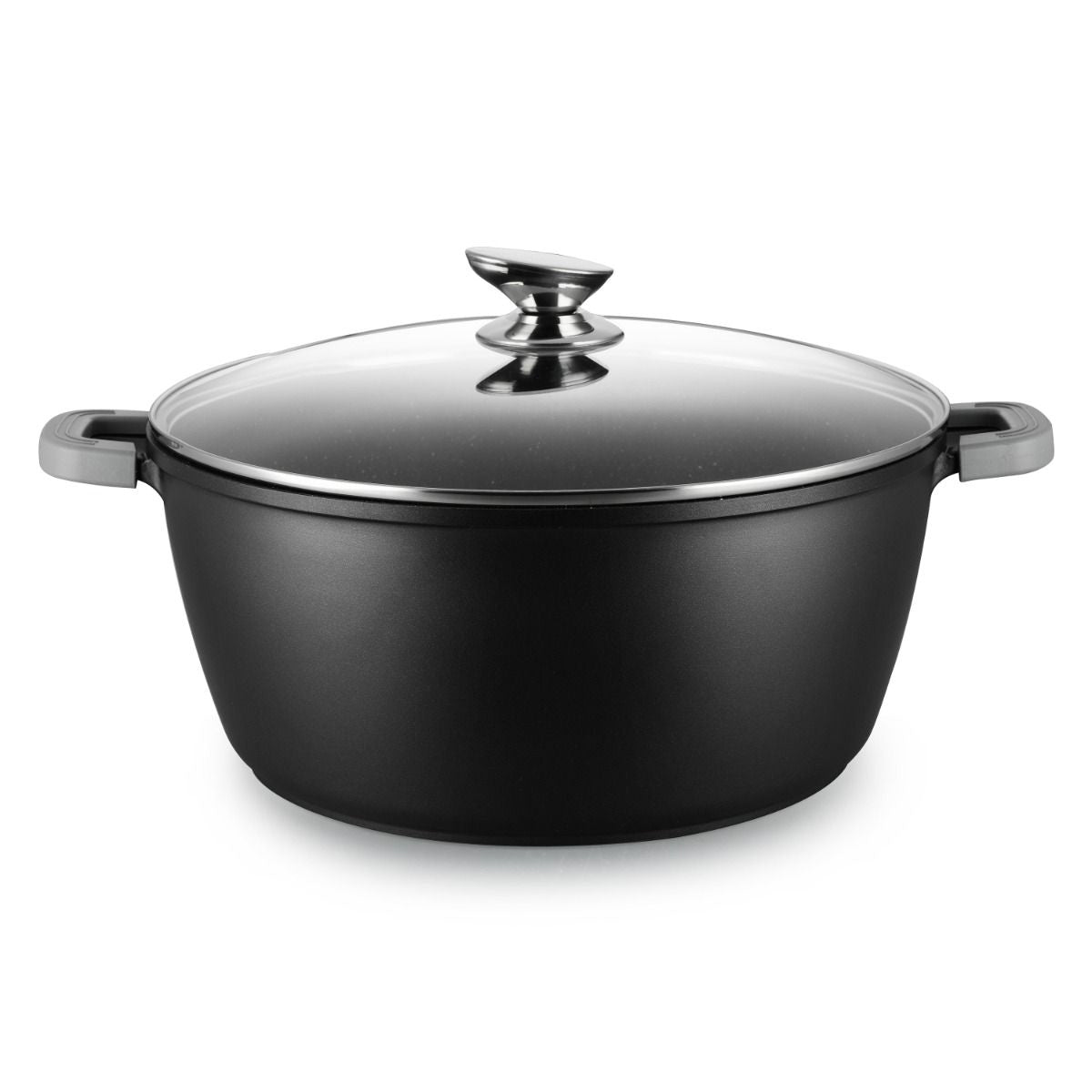 Ferveo Omega XXXXL Braadpan met Deksel - 44cm - Zwart - Inductie