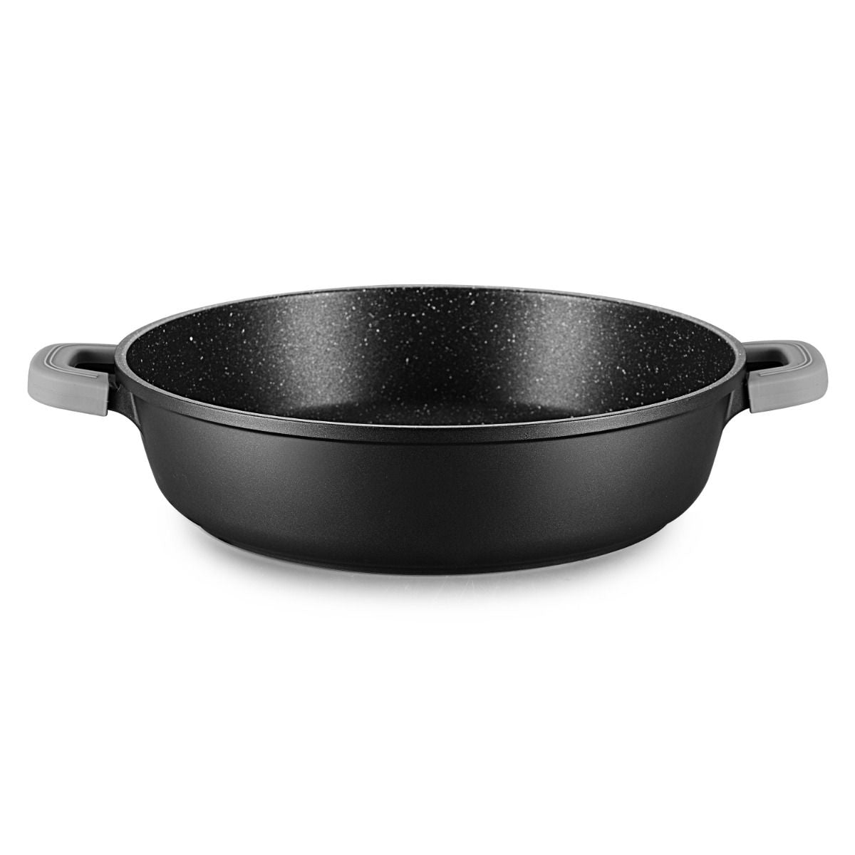 Ferveo Omega Low Frying Pan with Lid - 28cm - Black - Induction