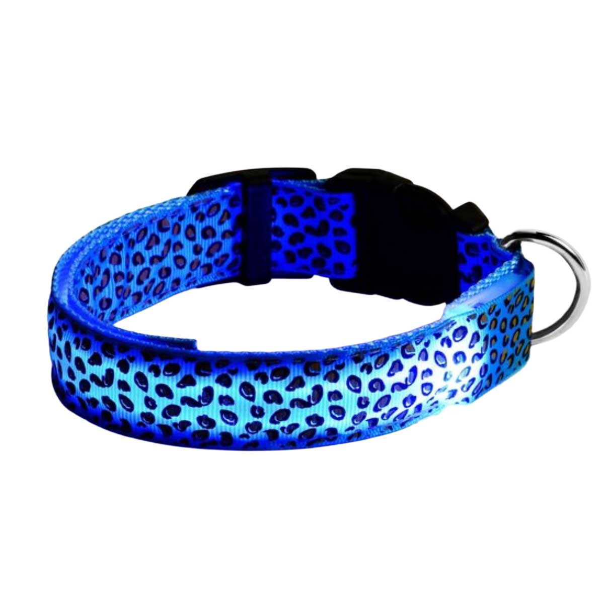 Furley’s Lichtgevende LED Hondenhalsband - Blauw - 3 Lichtstanden