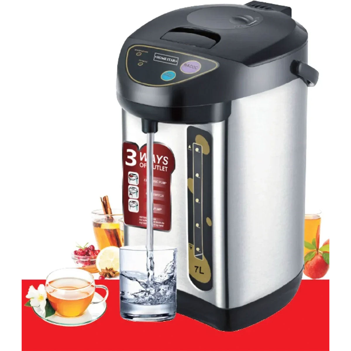 Homestar Heet Waterdispenser - 7L - Waterkoker Kettle - 2000W