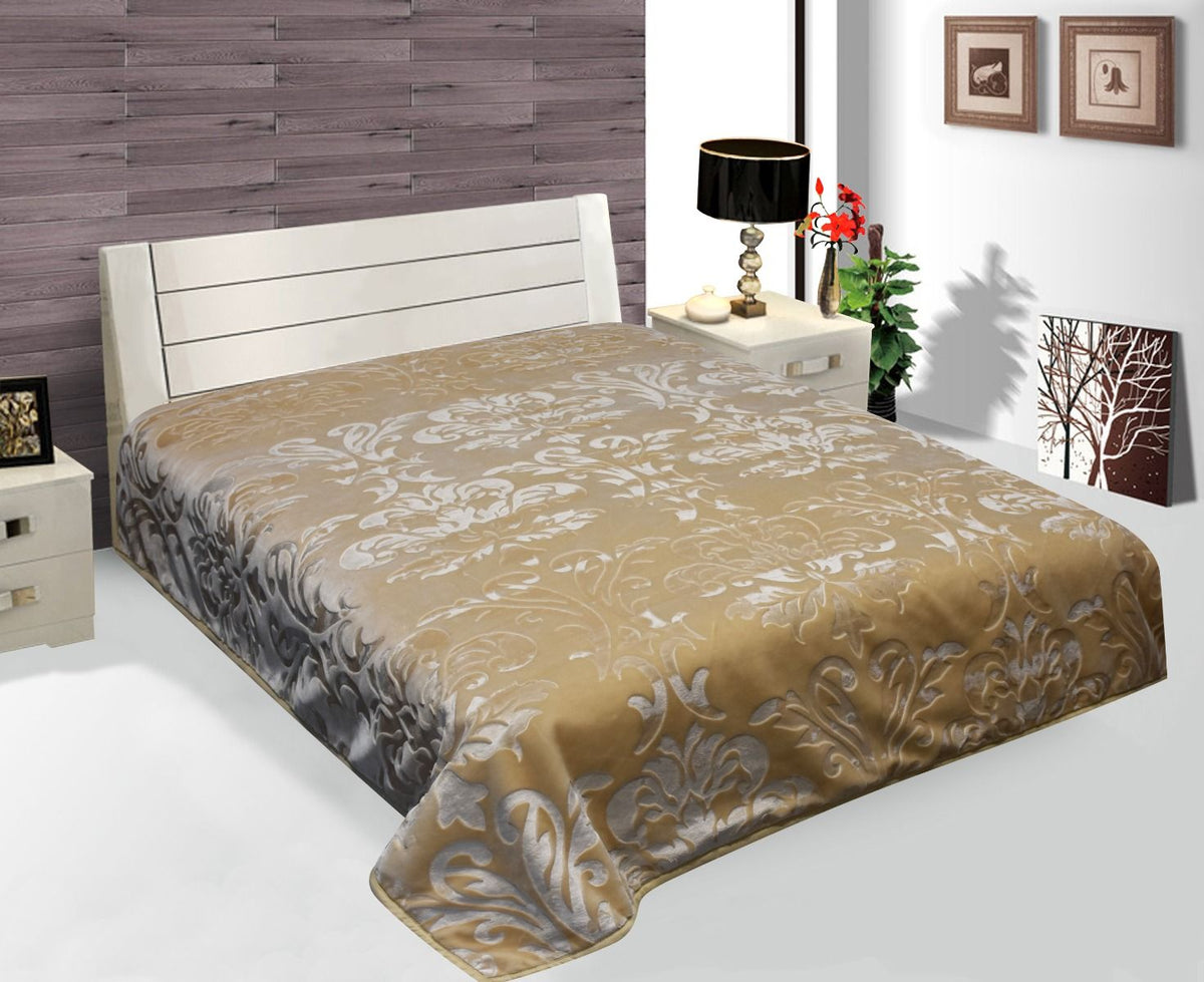 Lavella Arelis Deken - Okergeel - 200x240 cm - Plaid