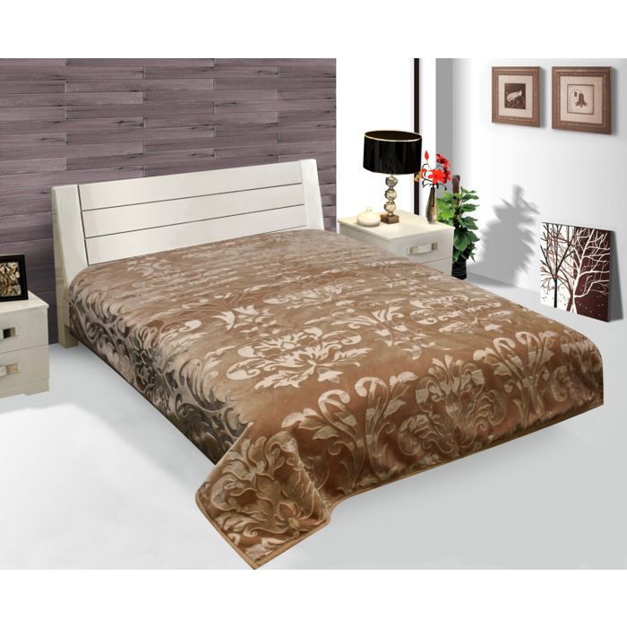 Lavella Arelis Deken - Taupe - 200x240 cm - Plaid
