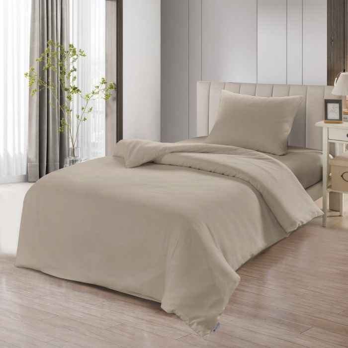 Lavella Sade Dekbedovertrek Set 3-delig - Beige - 140x200cm