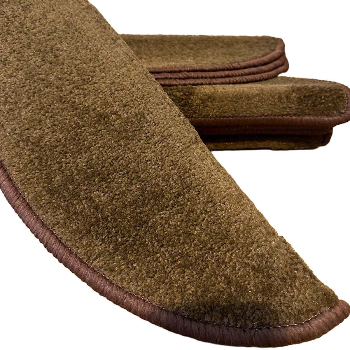 MONOO Trapmatten Set - Choco Bruin - 15 Stuks - Halve Maantjes voor Trap