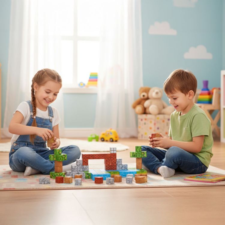 Magnetische Bouwblokken Set - 119 Delig - Magnetische Kubussen - Educatief Constructiespeelgoed voor Kinderen