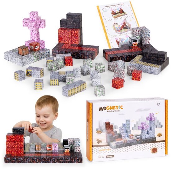 Magnetische Bouwblokken - 160 Stuks - Bouwset - Constructiespeelgoed
