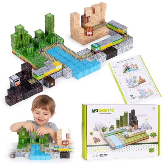 Magnetische Bouwblokken - 169 Stuks - Educatief Bouwspeelgoed