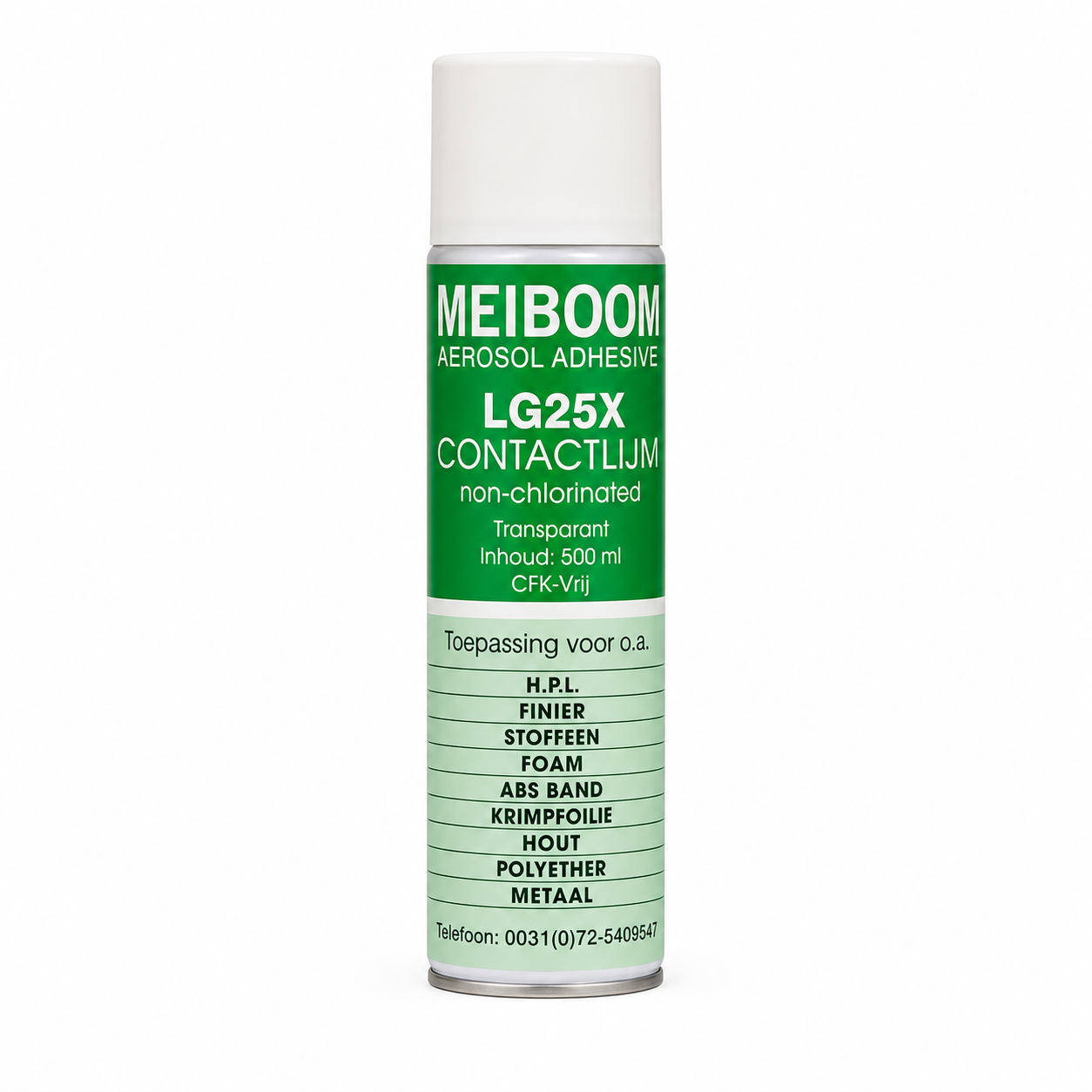 Meiboom LG25X - Universele Contactlijm - Spraylijm - Professionele Spuitlijm - CFK-Vrij - 500ML – productafbeelding