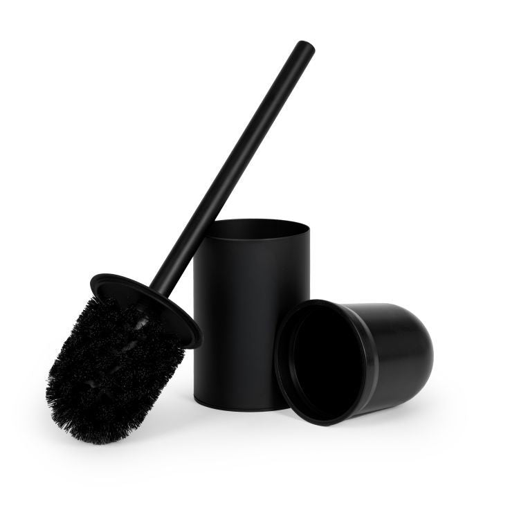 ModernHome Toiletrolhouder - Met Toiletborstel & Reserverolhouder - Zwart