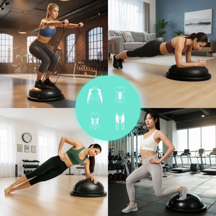 MovePro Balance Board - Balanstrainer met Weerstandsbanden & Pomp