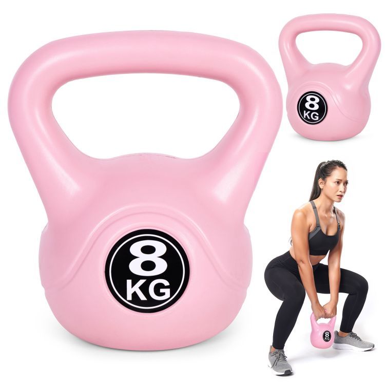 MovePro Kettlebell - 8 kg - Roze - Fitness Gewicht - Krachttraining - Trainingsgewicht