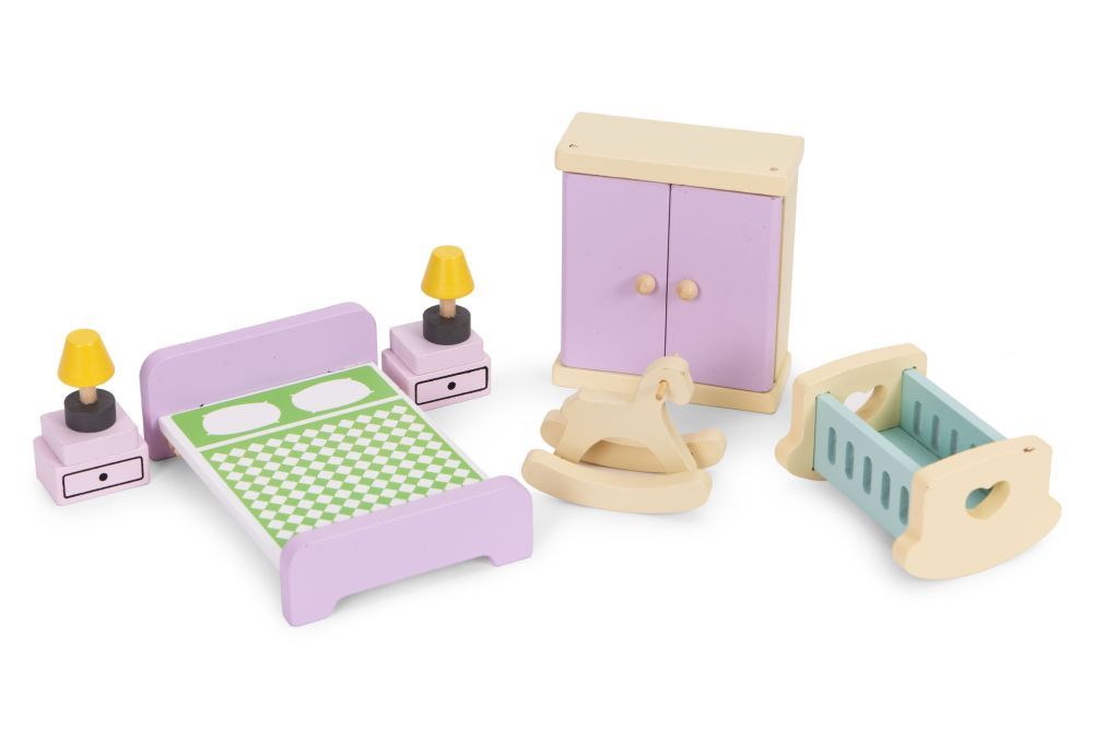 Multistore Houten Poppenhuis Meubelset - 30-delig - Meubels & Accessoires