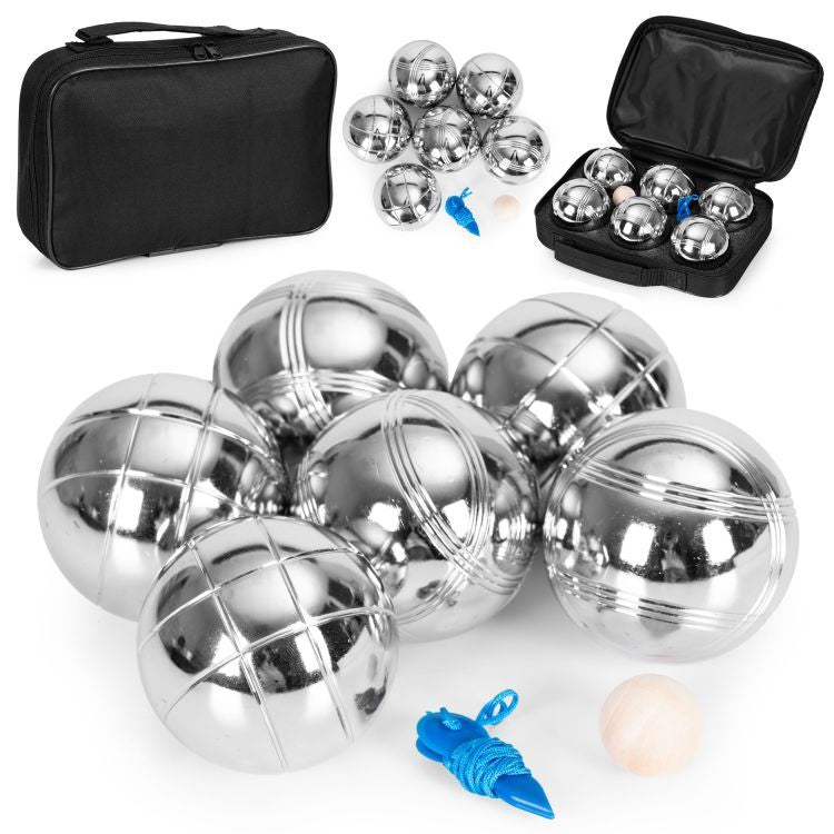 Multistore Jeu de Boules Set - 6 Metalen Boules - Met Draagtas & Accessoires