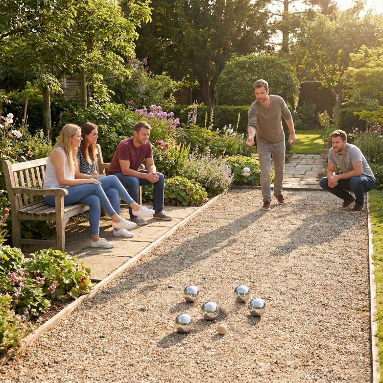 Multistore Jeu de Boules Set - 6 Metalen Boules - Met Draagtas & Accessoires