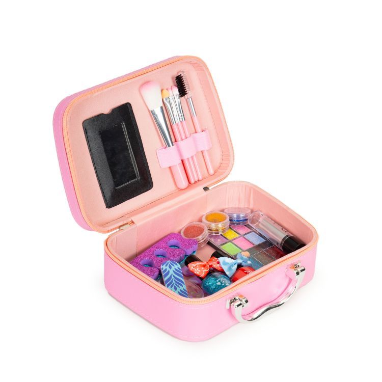 Multistore Kinder Make-up Set met Koffer - Spiegel & UV/LED Nagellamp - 3+
