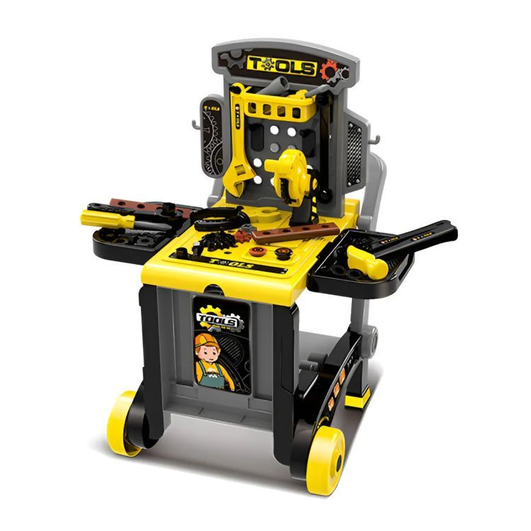 Multistore Kinderwerkbank 3-in-1 - Opvouwbaar - Met Speelgoedgereedschap